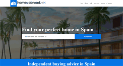 Desktop Screenshot of homes-abroad.net