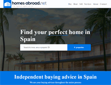 Tablet Screenshot of homes-abroad.net